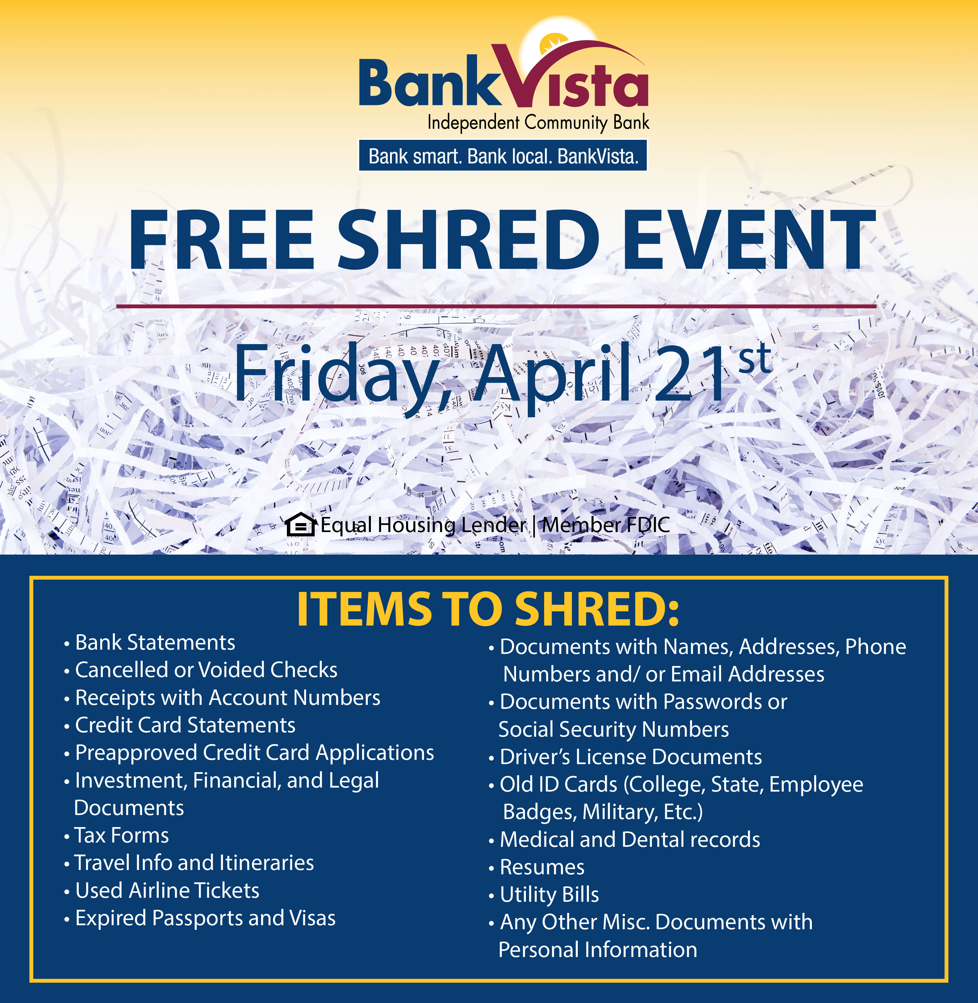 News & Events BankVista Sartell, Mankato, Chaska, St. Cloud MN