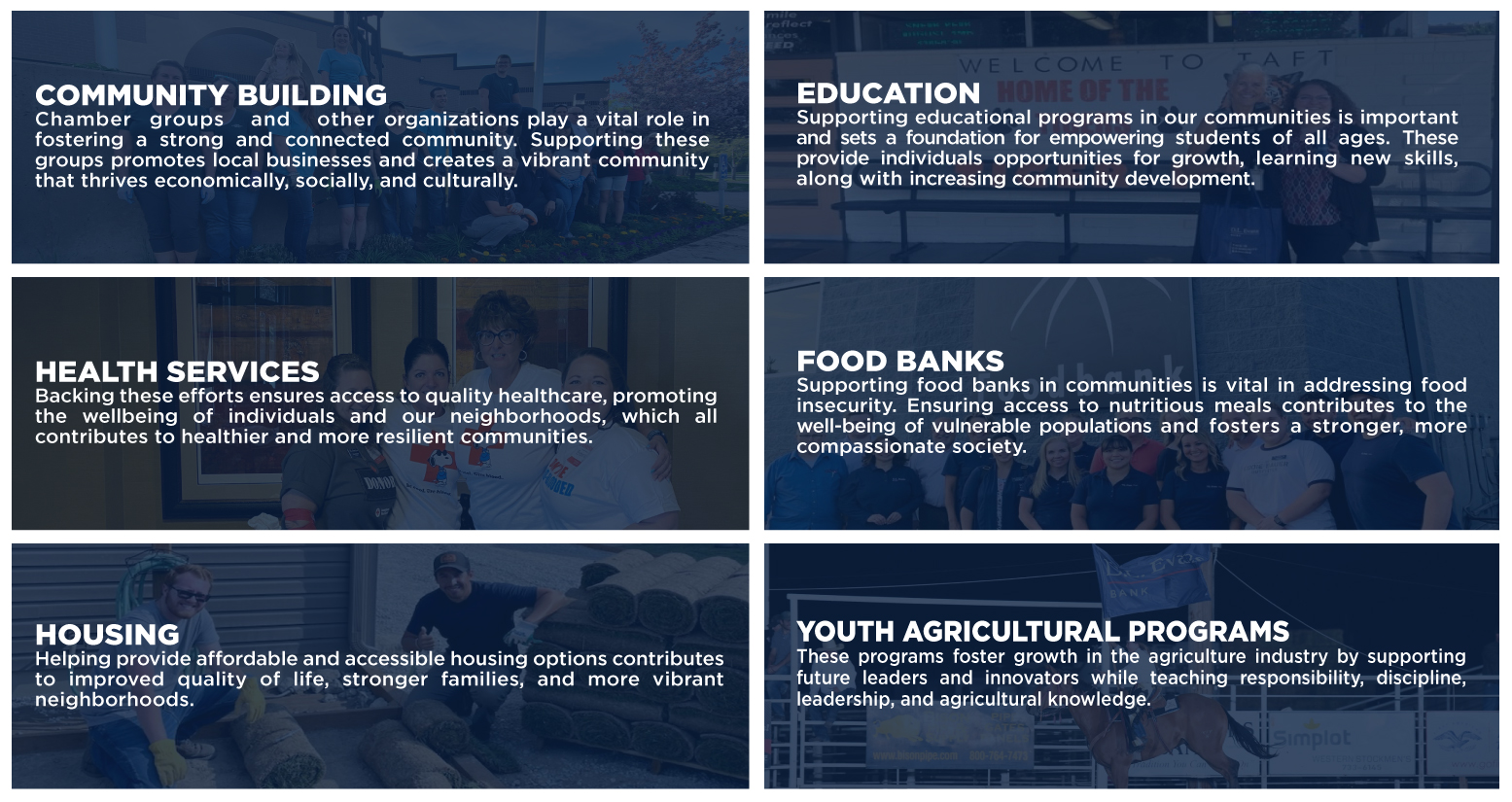D.L. Evans Bank Community Outreach and Involvement