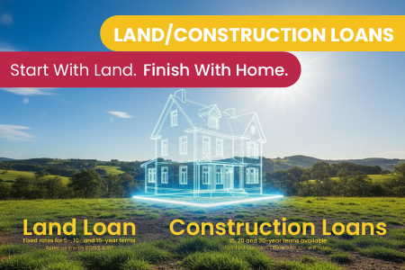 Land and Construction Loan promo page image
