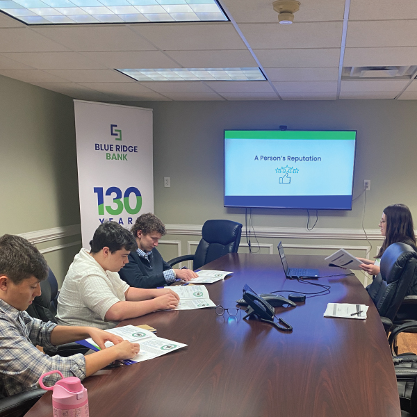 VBA Bank Day students in Luray learned how to enhance their financial reputation.
