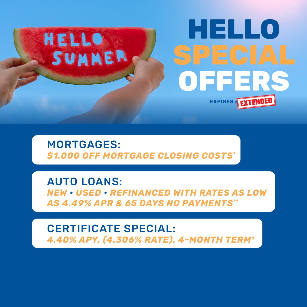 Summer Specials - Call 303-451-1146 for more information