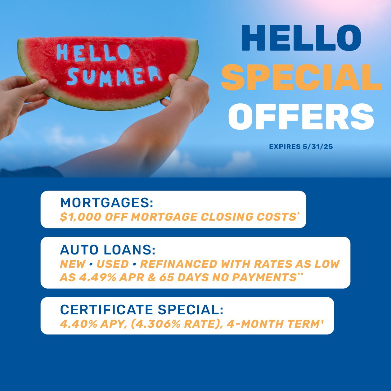 Auto Loan Promo - call 303-451-1146 for more information