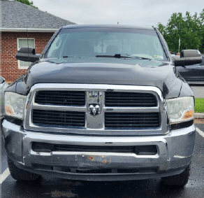 Front View Dodge RAM 2500