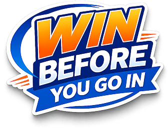 Win before you go in graphic