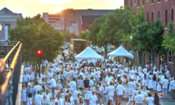 Fidelity Bank White Linen Night event in New Orleans Arts District