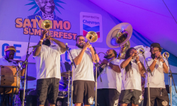 Satchmo SummerFest jazz festival at New Orleans Jazz Museum sponsored by Fidelity Bank