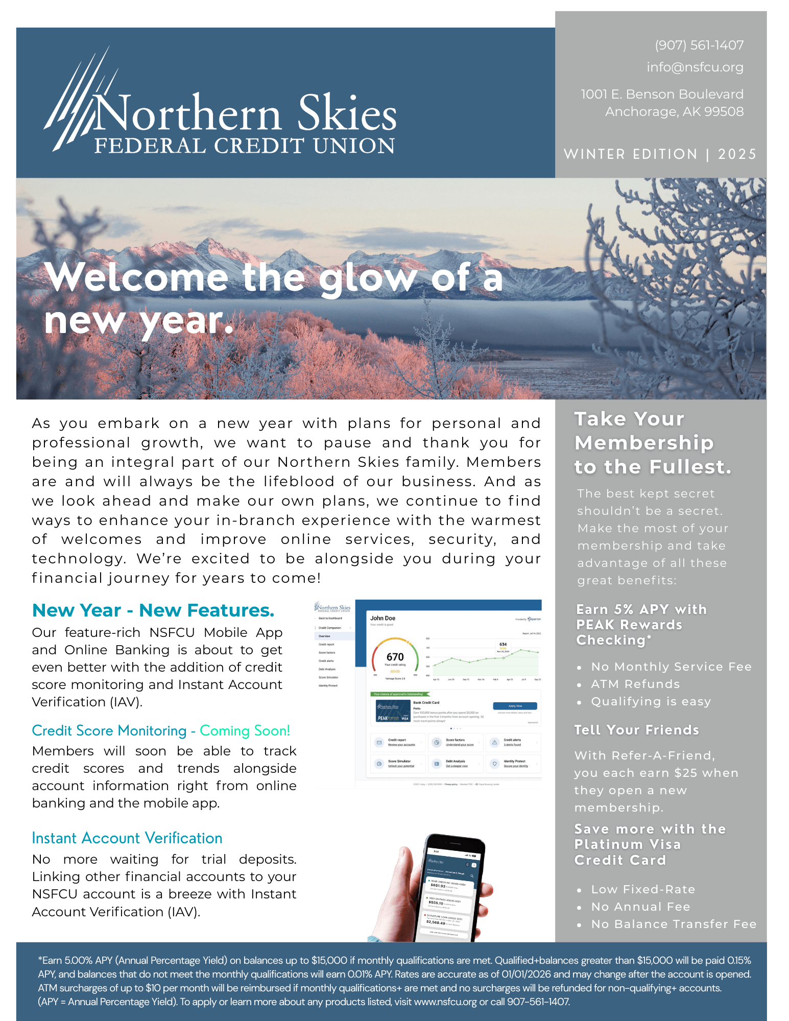 NSFCU Fall 2025 Newsletter Page 1