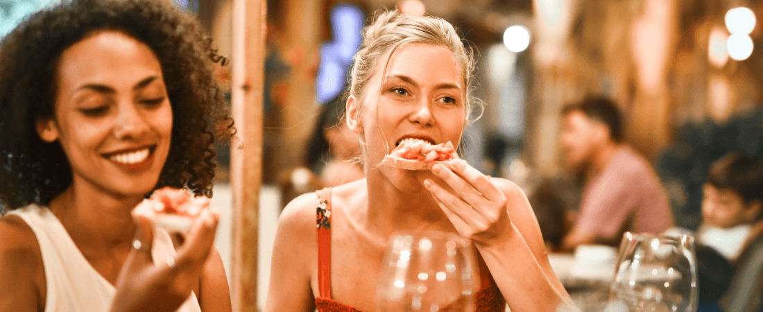 Woman eating