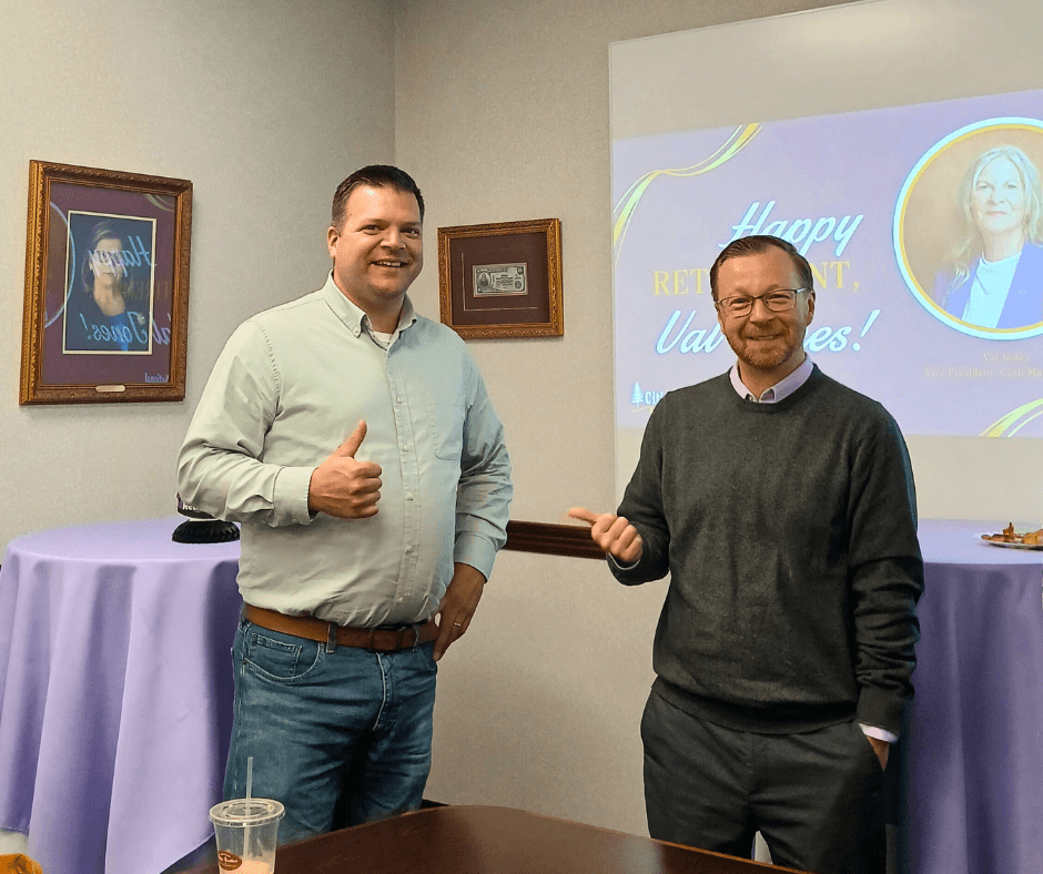 Jason Dobias and Adam Cushman celebrated Jones’s legacy during her recent retirement party.