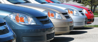Image of a row of cars
