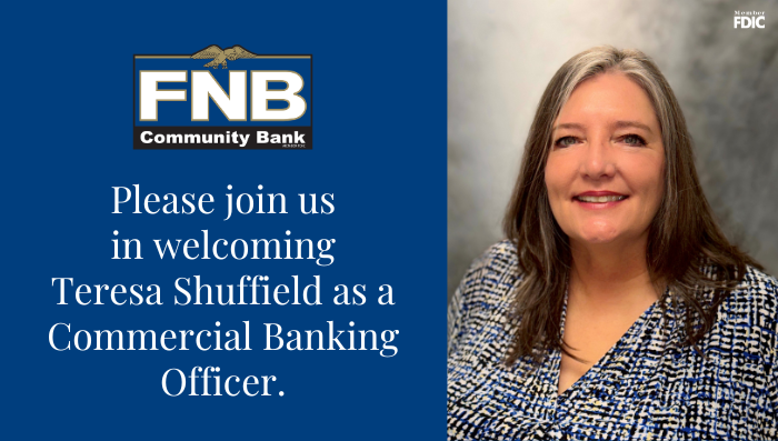 FNB Community Bank Welcomes Teresa Shuffield as Vice President and Commercial Banking Officer
