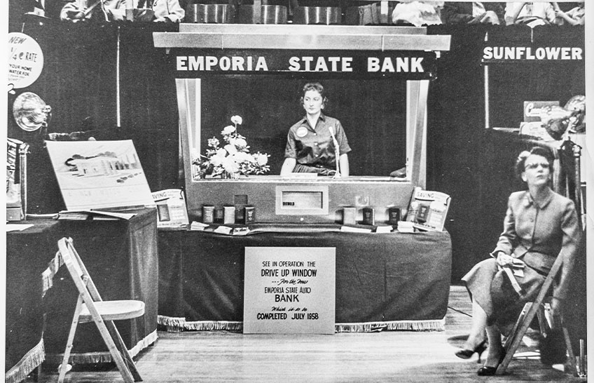 Image illustrating 1958: Emporia State Auto Bank, 8th & Merchant