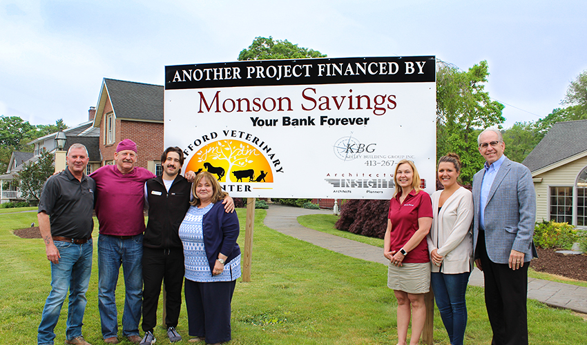 Monson Savings Bank Provides Commercial Financing for Stafford Veterinary Center