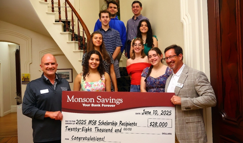 Monson Savings Bank Awards $28,000 in Scholarships to Local High School Graduates