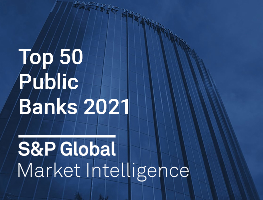 Image of Pacific Premier Bancorp, Inc. Ranks Fourth in S&P Global Market Intelligence U.S. Bank Performance Ranking for 2021