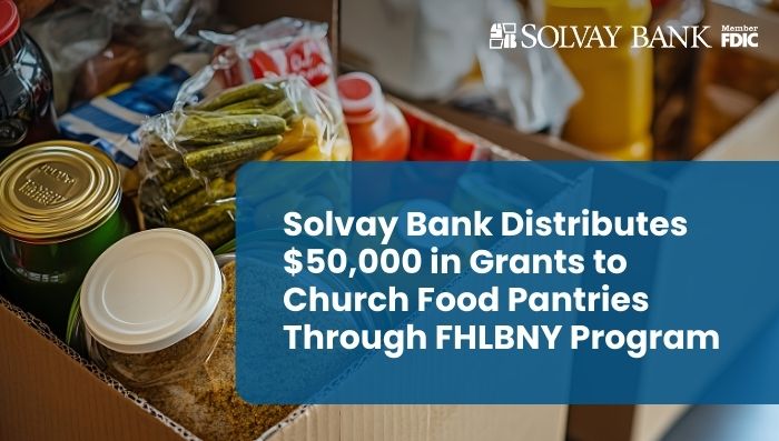 Solvay Bank Distributes $50,000 in Grants to Church Food Pantries Through FHLBNY Program