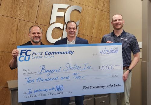 FCCU Donates $10,000 Grant to Beyond Shelter Inc.