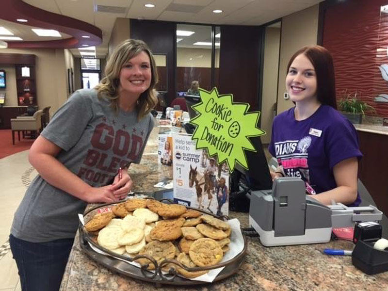 MCT employees, Chris and Magan, baking cookies to help support the MDA camp. We collectively raised $5,823.00 to help send 7 kids to summer camp in 2017.