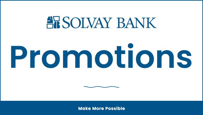 Solvay Bank Announces Promotions