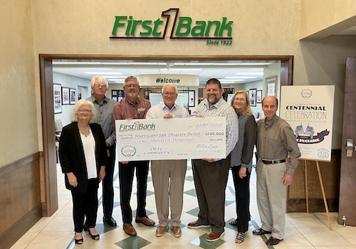 First Bank Donates $100,000 to Hurricane Ian Relief