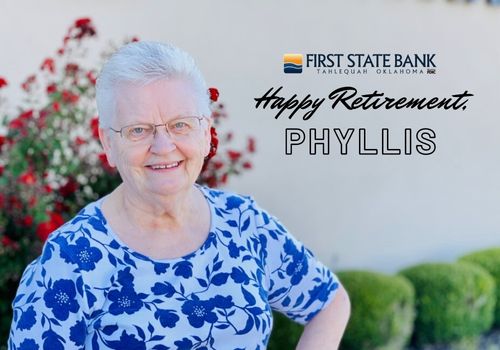 Phyllis Orr, Vice President of First State Bank, is retiring after 62 years in banking.