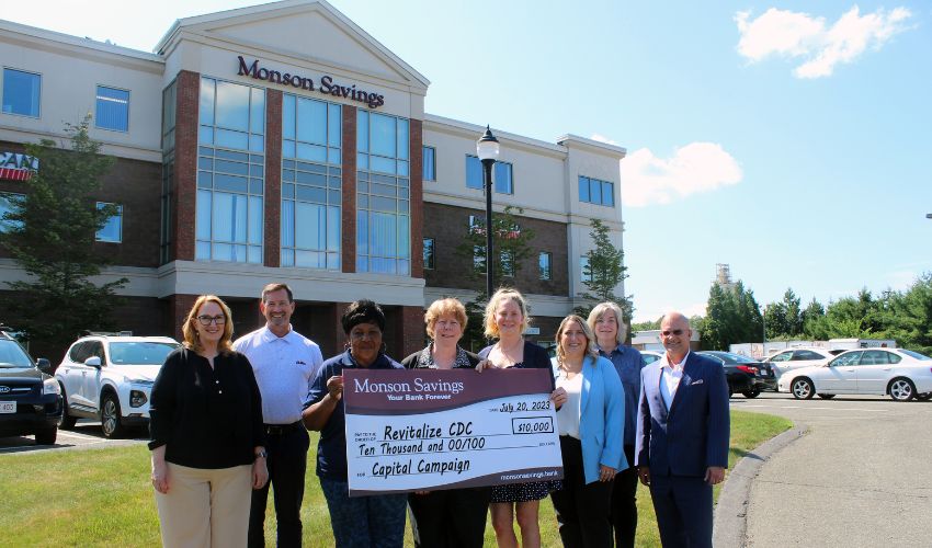 Monson Savings Bank Donates $10,000 to Revitalize Community Development Corporation