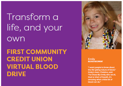 FCCU Hosts Virtual Blood Drive