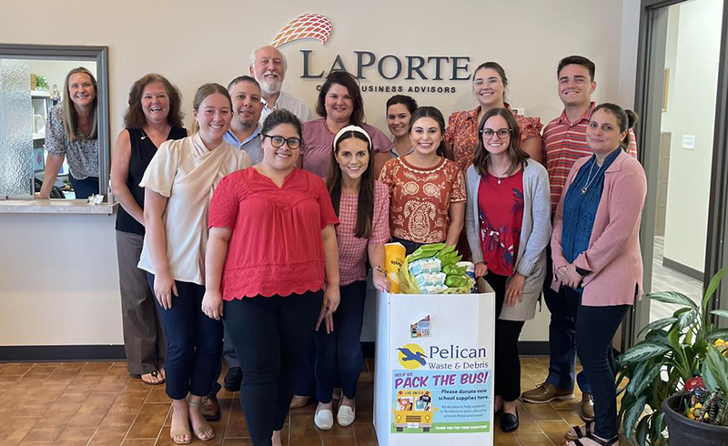 Tabitha Ransome PACK THE BUS | Synergy Bank | Houma, LA - Thibodaux, LA