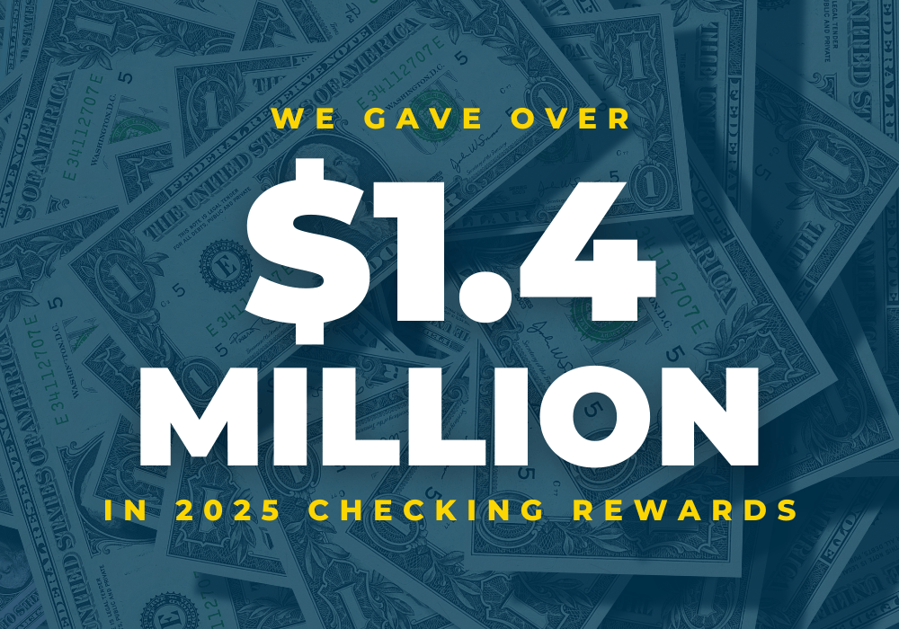 Envista Returns More Than $1.4 Million to Members Through Rewards Checking in 2025.