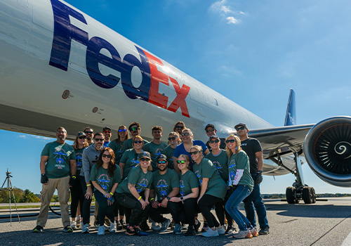 Cruising to the Travis Mills Foundation Plane Pull