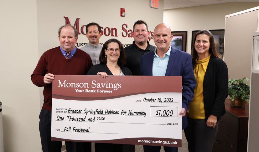 Monson Savings Bank Supports Greater Springfield Habitat for Humanity Fall Feastival