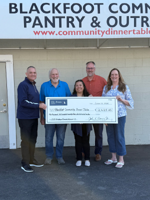Donation to Blackfoot Community Dinner Table