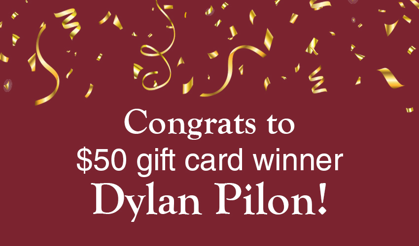 Monson Savings Bank Announces Dylan Pilon as the $50 Gift Card Winner to Tony's Famous Barber Shop