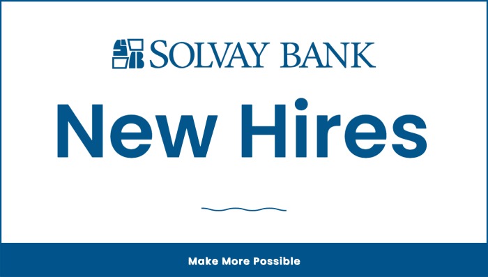 Solvay Bank Announces New Hires