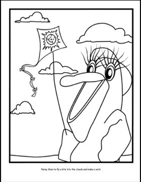 Coloring Sheet - Kite