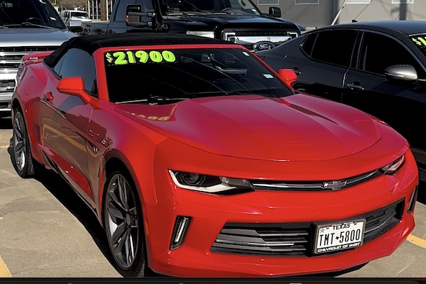 2018 Chevrolet Camaro Convertible LT Red