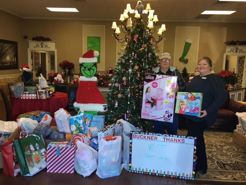 MCT happily provided gifts to Buckner Children's Village again this year. It's just in our nature!