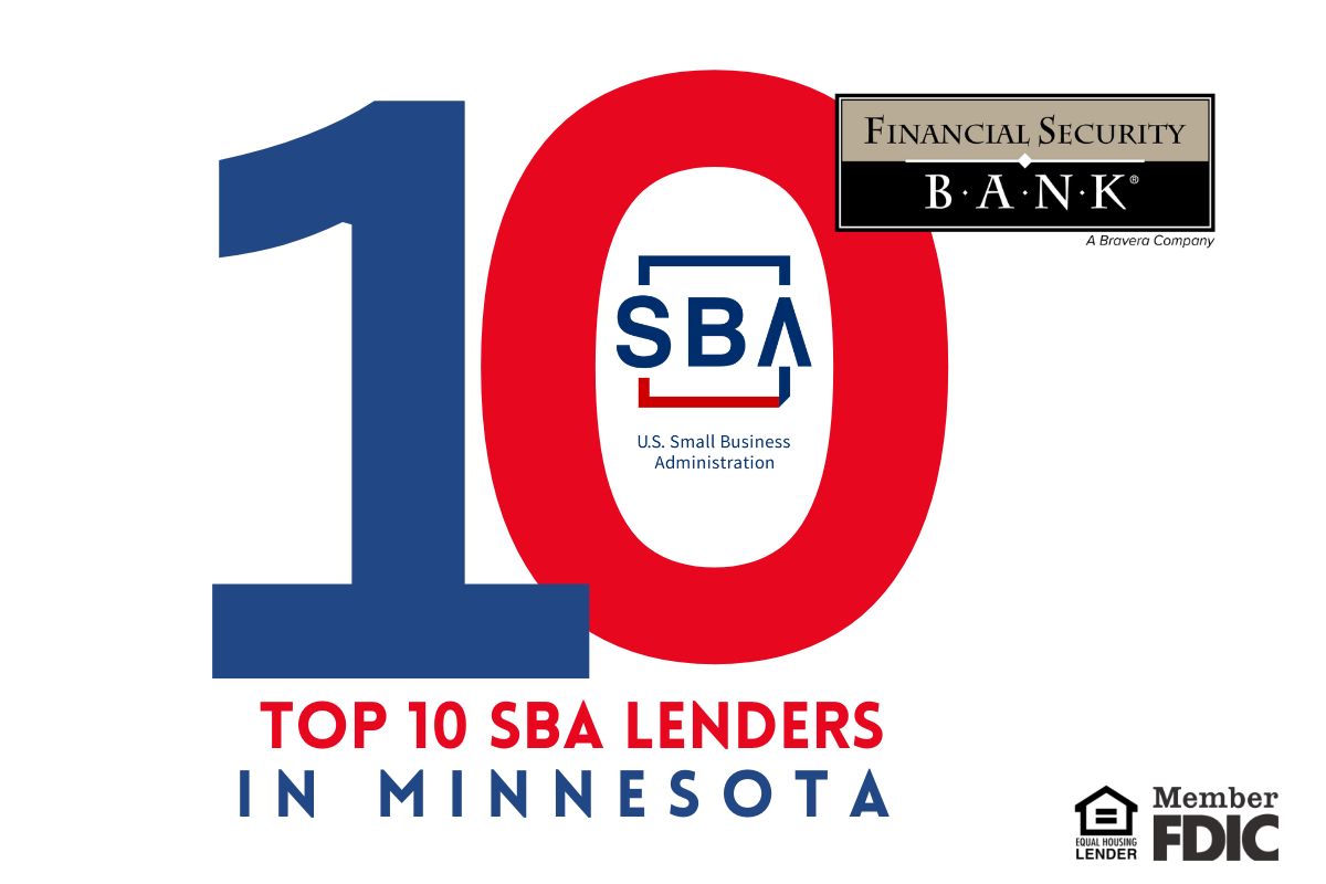 Financial Security Bank Named Top Ten SBA Lender in Minnesota for 2022