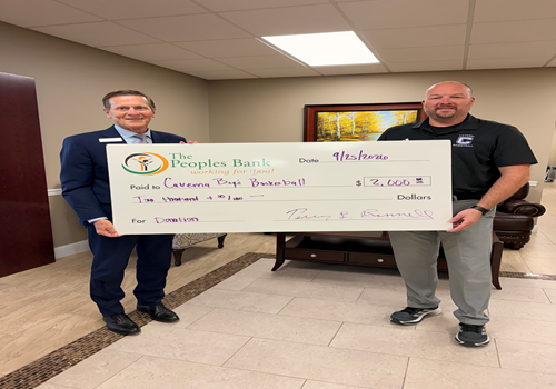 Caverna Boys Basketball Donation