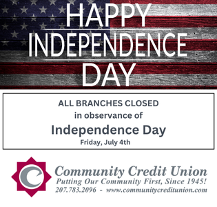 Holiday Closing: Independence Day Holiday Closing: Independence Day