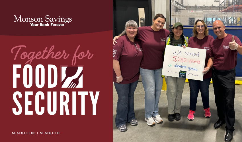 Monson Savings Bank Expands Commitment to Fighting Hunger Through “Together for Food Security” October Campaign