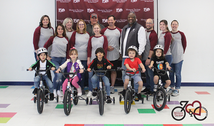 Monson Savings Bank Builds Bikes For Children At YMCA For First 150 