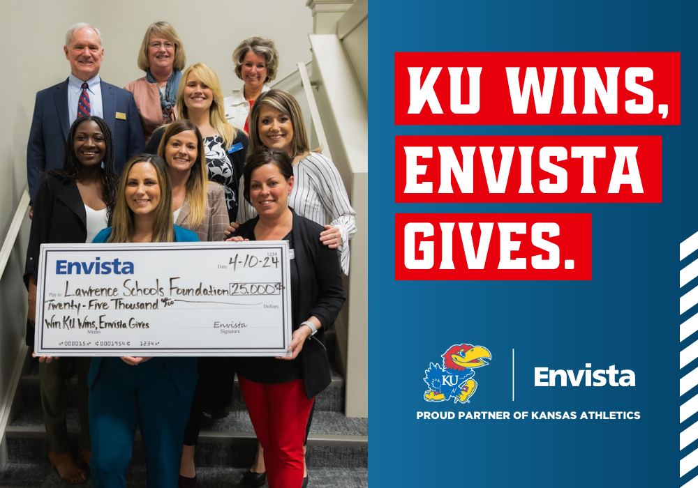 When KU Wins, Envista Gives: Envista donates $25k to Lawrence Schools Foundation
