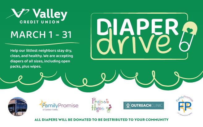 Valley Credit Union's 3rd Annual Diaper Drive: Supporting Families in Need