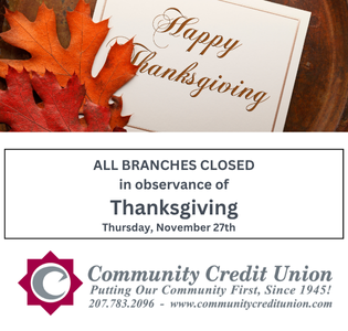 Thanksgiving Holiday Closing