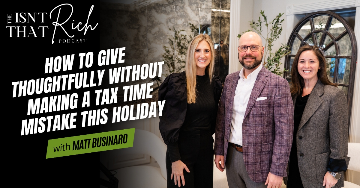 How to Give Thoughtfully Without Making a Tax Time Mistake this Holiday