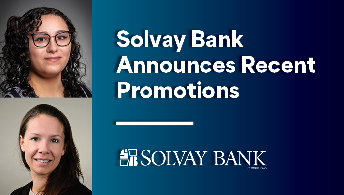 Solvay Bank Announces Two Promotions on Loan Admin Team