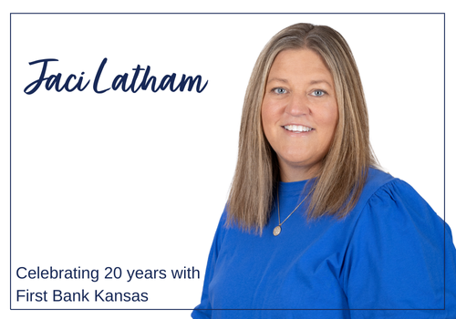 Latham Celebrates 20 Years at First Bank Kansas