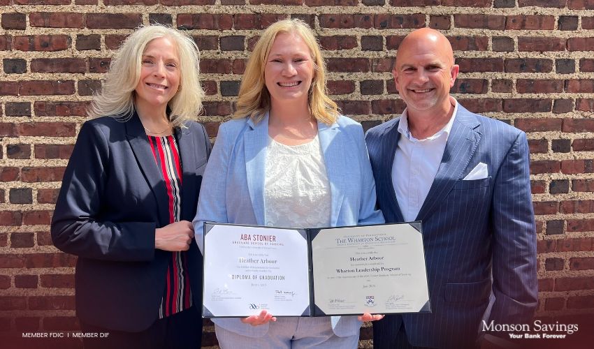 Monson Savings Bank Congratulates Heather Arbour on Graduation from ABA Stonier Graduate School of Banking