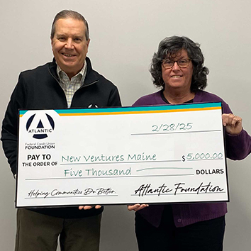 $5,000 Donation Awarded to Support New Ventures Maine Rainy Day Fund